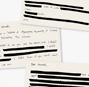 Redacted letters to the other Korea